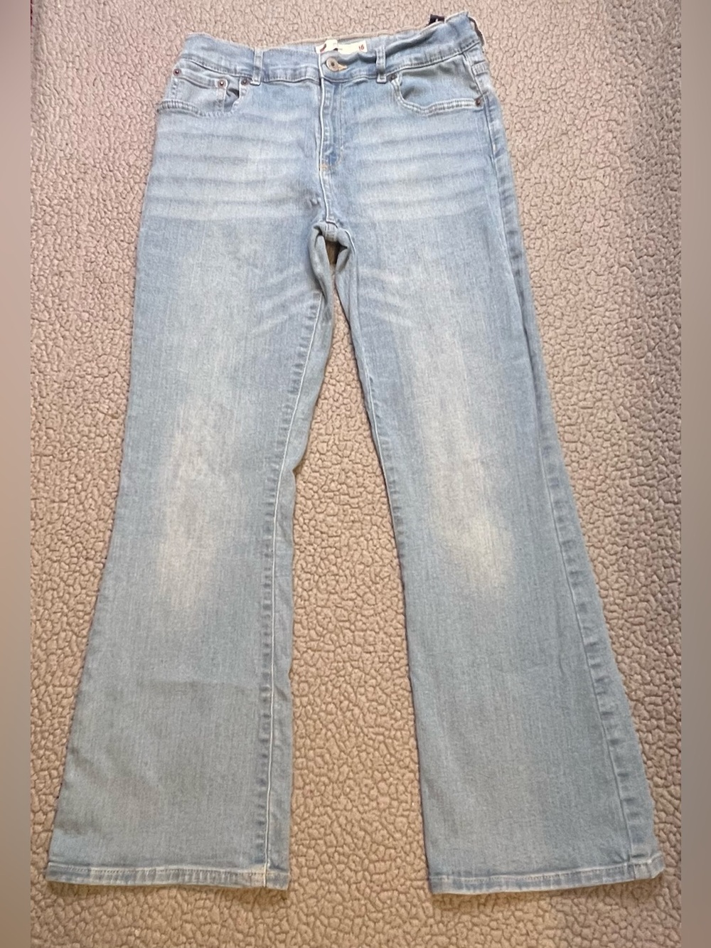 Levi’s 726 Flare Light Was Denim Jeans Girls Size 16 Juniors Size Wide Leg